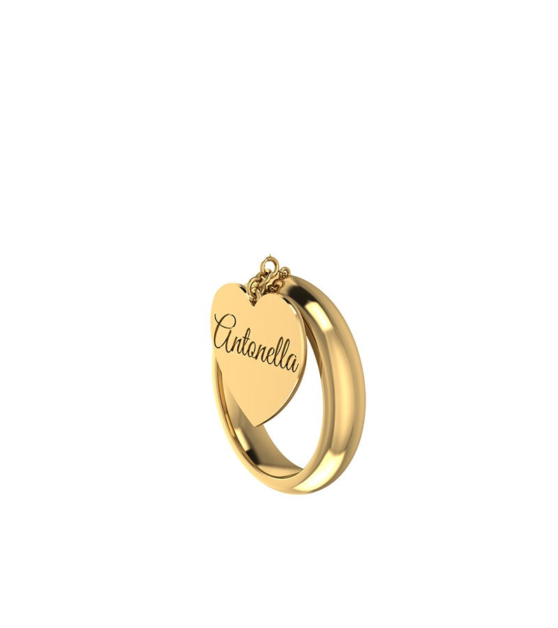 Anello cuore personalizzabile