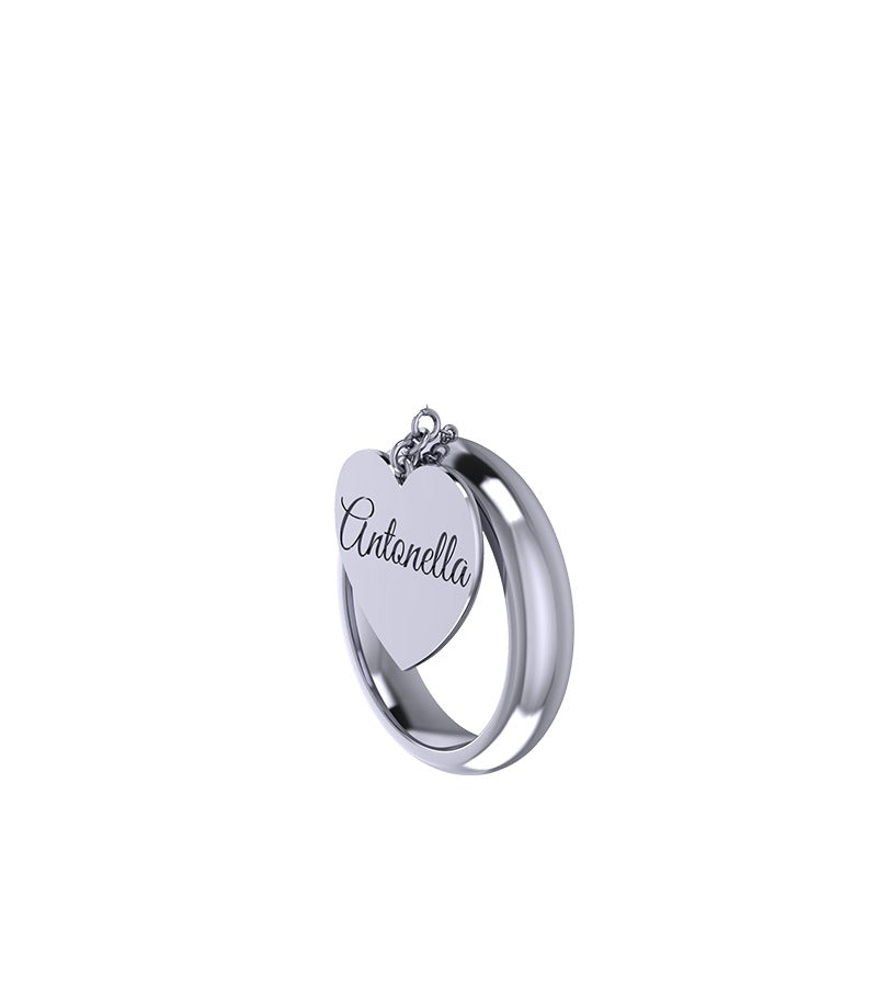 Anello cuore personalizzabile