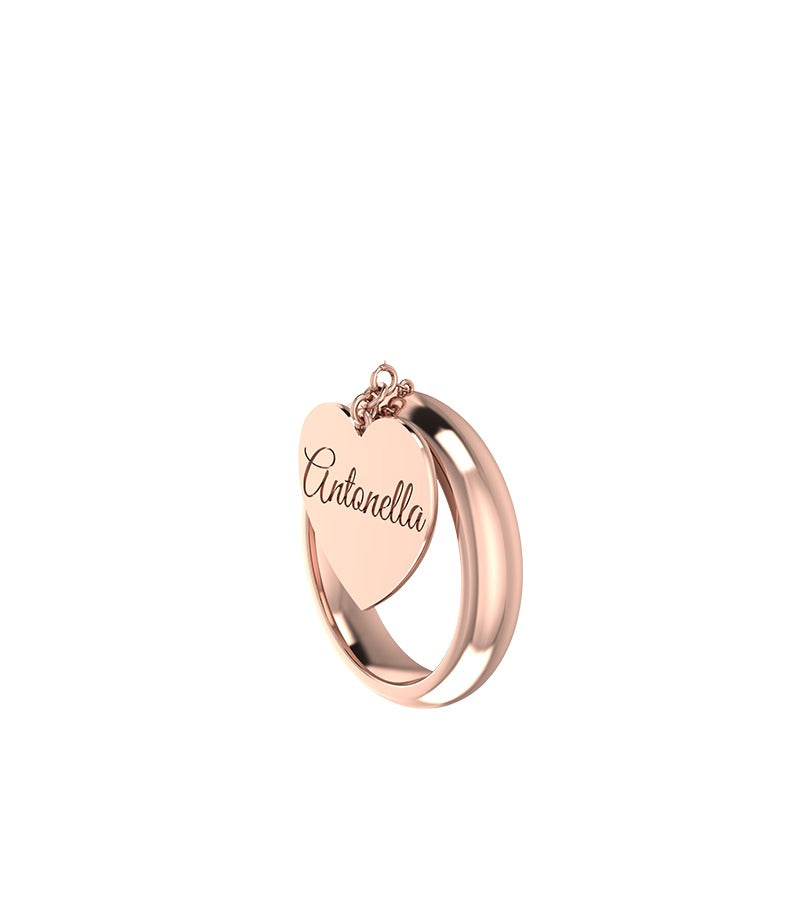 Anello cuore personalizzabile