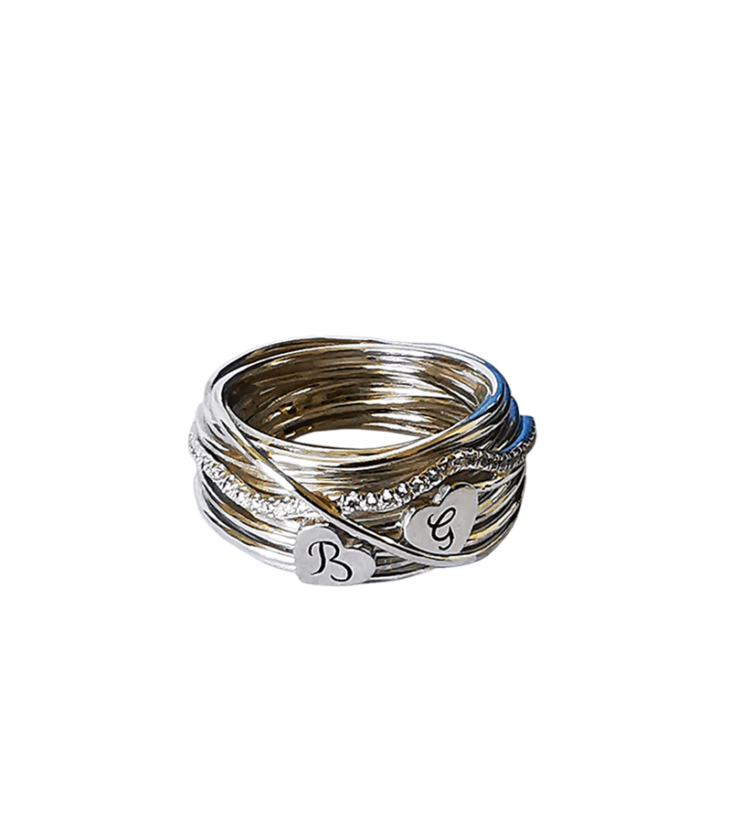 Anello intreccio d'Amore Giada